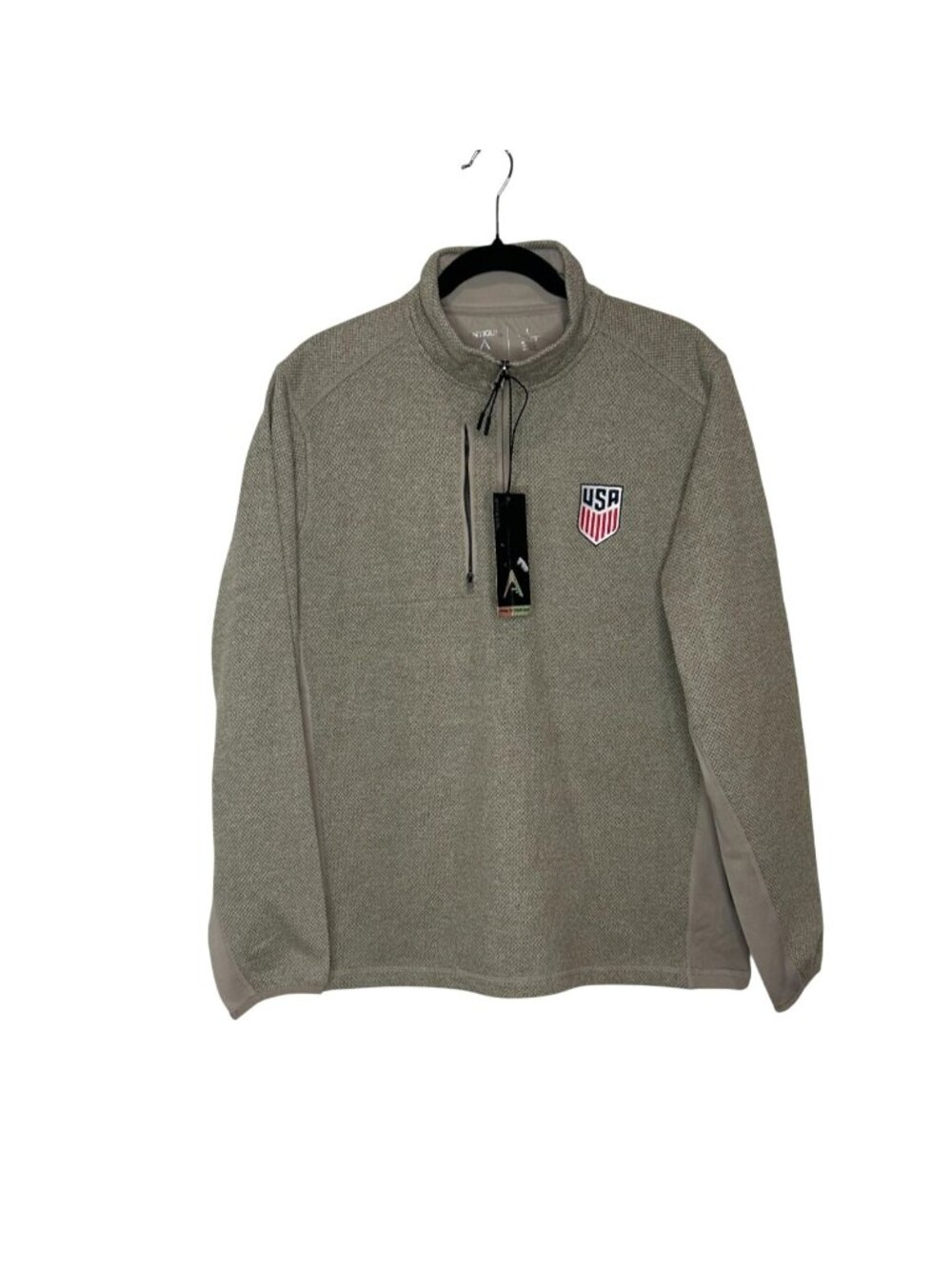 NWT Antigua Mens Large Team USA Pullover Quarter-Zip • MSRP: $79.99